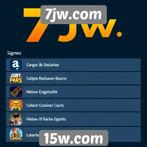 Análise das principais categorias de jogos do 7jw.com